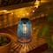 Glitzhome® 10" Woven Solar Powered Outdoor Hanging Lantern